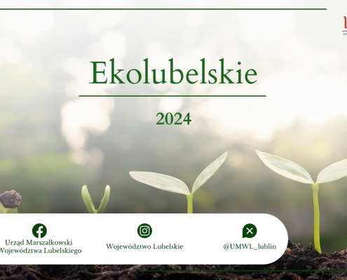 Plakat promujący konkurs pt: "Ekolubelskie 2024"