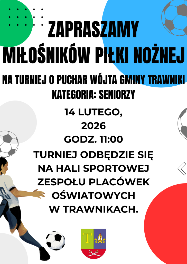 Zaproszenie na Turniej Piłki Nożnej o Puchar Wójta Gminy Trawniki