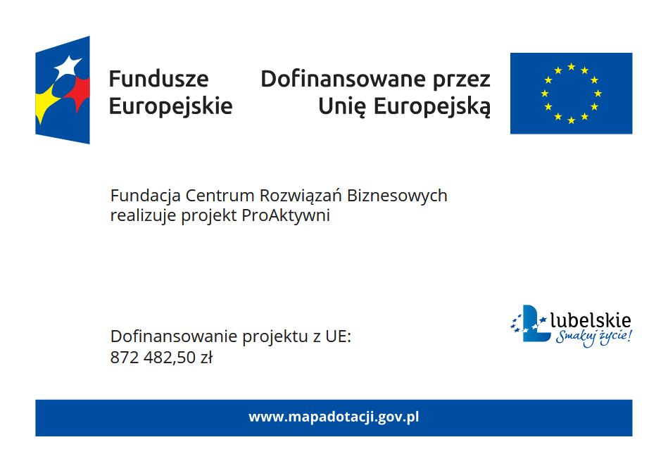 Fundusze Europejskie
Dofinansowane przez Unię Europejską